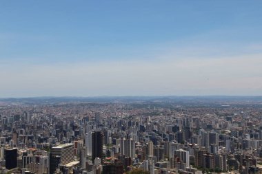Brezilya 'nın Belo Horizonte kentinin havadan görünüşü