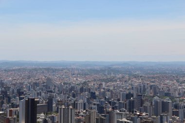Brezilya 'nın Belo Horizonte kentinin havadan görünüşü