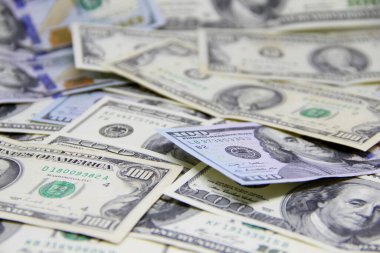 Amerikan doları banknotları yakın plan görüntüsü