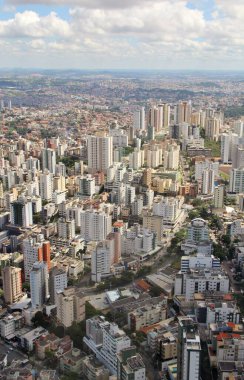Brezilya 'nın Belo Horizonte şehrinin güzel hava manzarası
