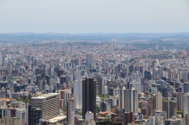Brezilya 'nın Belo Horizonte kentinin havadan görünüşü