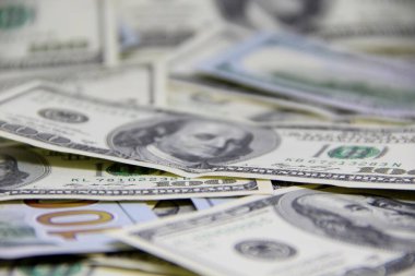 Amerikan doları banknotları yakın plan görüntüsü
