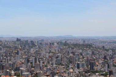Brezilya 'nın Belo Horizonte kentinin havadan görünüşü