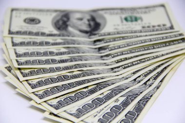 Amerikan doları banknotları yakın plan görüntüsü