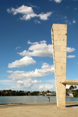 BH, BRAZIL - 24 Aralık 2016 'da Brezilya' nın Belo Horizonte kentinde, Assisi 'li Aziz Francis Kilisesi' nin dış görünüşü. Oscar Niemeyer tarafından tasarlandı. Pampulha Kilisesi olarak bilinir..