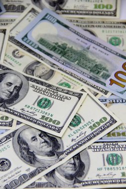 Amerikan doları banknotları yakın plan görüntüsü