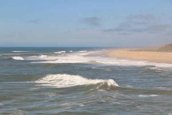 Oceano Sulla Città Naraze Portogallo — Foto Stock