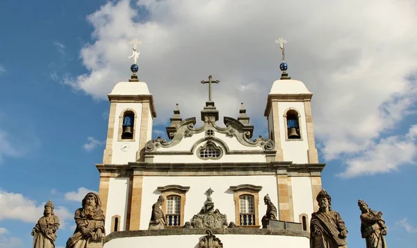Vista Diferentes Estatuas Profetas Cristianos Bon Jesus Matosinhos Iglesia Rococó — Foto de Stock