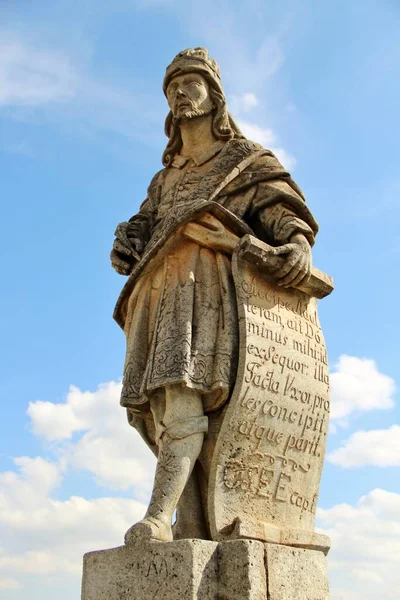 View Different Christian Prophets Statues Bon Jesus Matosinhos Rococo Church — Stock Photo, Image