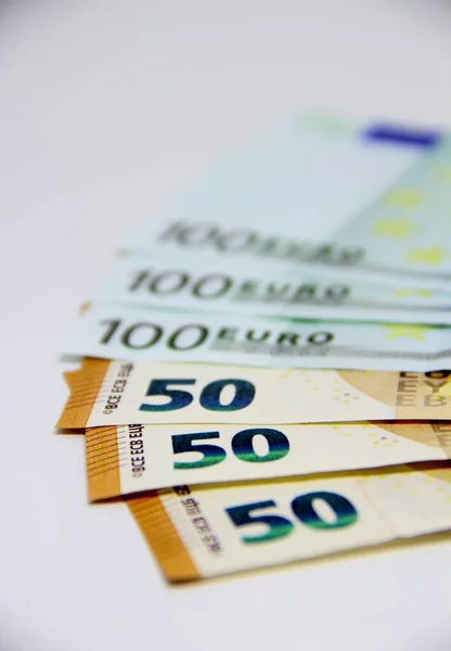 Euro money, Euro cash close-up view