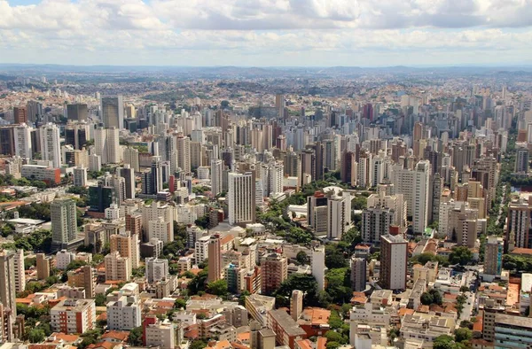 Vacker Antenn Utsikt Över Belo Horizonte Stad Brasilien — Stockfoto