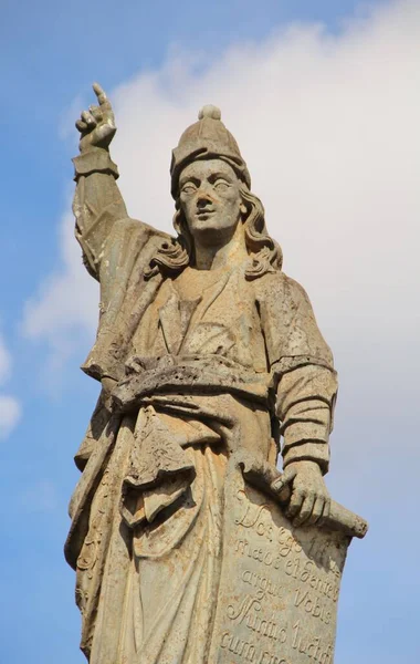 Vista Diferentes Estatuas Profetas Cristianos Bon Jesus Matosinhos Iglesia Rococó —  Fotos de Stock