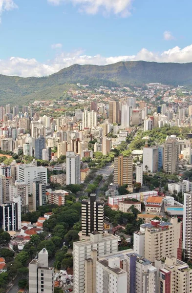 Brezilya 'nın Belo Horizonte şehrinin güzel hava manzarası