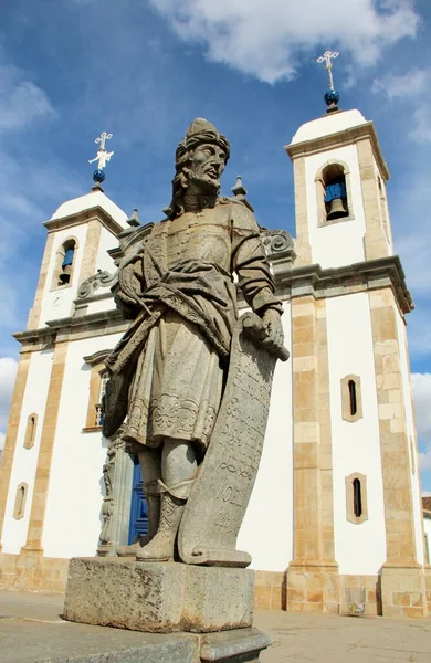 Vista Diferentes Estatuas Profetas Cristianos Bon Jesus Matosinhos Iglesia Rococó — Foto de Stock