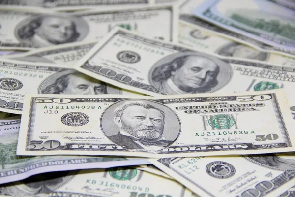 Amerikan doları banknotları yakın plan görüntüsü