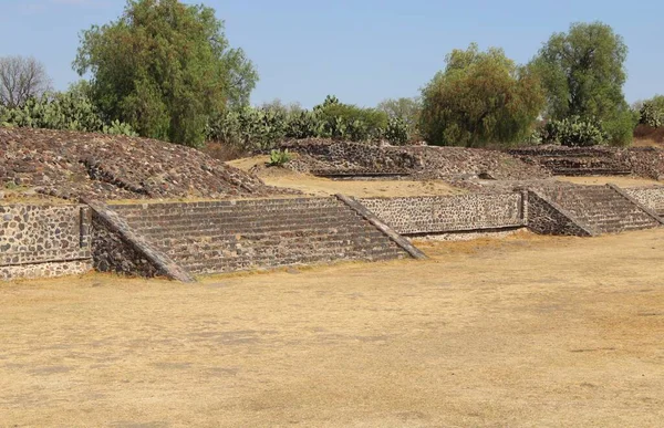 Zicht Teotihuacan Een Oude Stad Mexico — Stockfoto