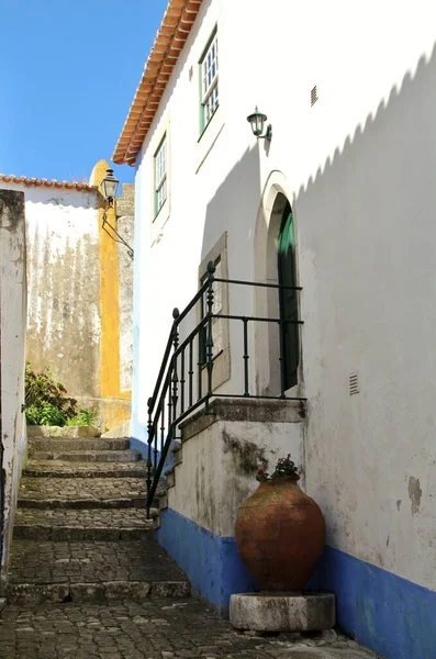Blick Auf Die Mittelalterlichen Straßen Der Stadt Avila Spanien — Stockfoto