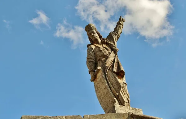 View Different Christian Prophets Statues Bon Jesus Matosinhos Rococo Church — Stock Photo, Image