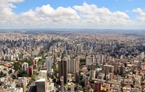 Vacker Antenn Utsikt Över Belo Horizonte Stad Brasilien — Stockfoto