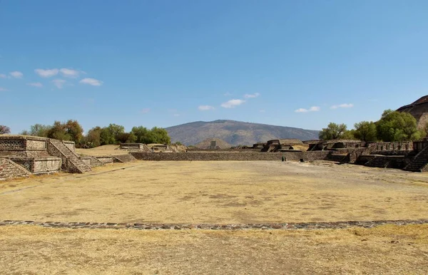 Άποψη Του Teotihuacan Μια Αρχαία Πόλη Στο Μεξικό — Φωτογραφία Αρχείου