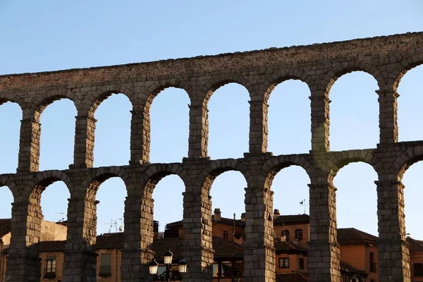 Old roman aqueduct, Segovia, Spain