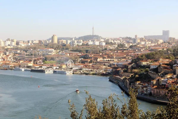 Utsikt Över Arkitektur Fasader Byggnader Och Gator Hamnstad Porto Portugal — Stockfoto