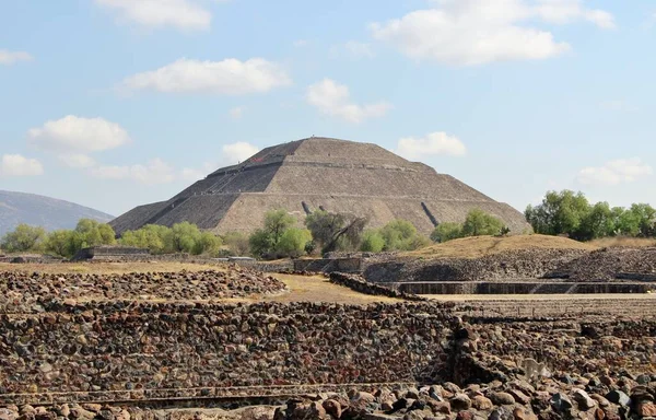 Vista Teotihuacan Uma Cidade Antiga México — Fotografia de Stock
