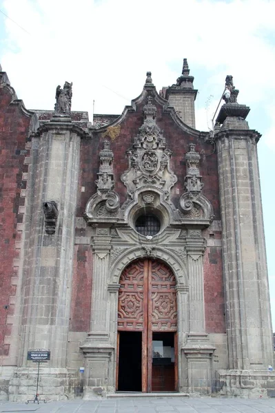 Cathedral Colonial Style Mexico City — Stock Photo, Image