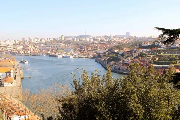 Utsikt Över Arkitektur Fasader Byggnader Och Gator Hamnstad Porto Portugal — Stockfoto