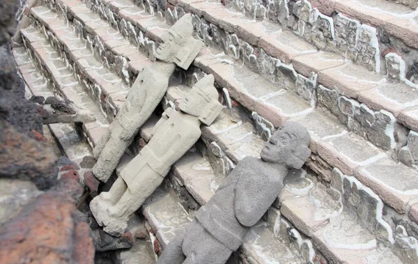 Closeup Templo Ruínas Cidade México — Fotografia de Stock