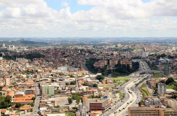 Krásný Letecký Výhled Město Belo Horizonte Brazílie — Stock fotografie