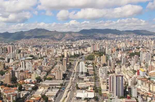 Krásný Letecký Výhled Město Belo Horizonte Brazílie — Stock fotografie