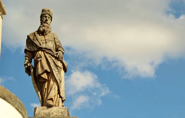 Vue Différentes Statues Prophètes Chrétiens Bon Jésus Matosinhos Église Rococo — Photo