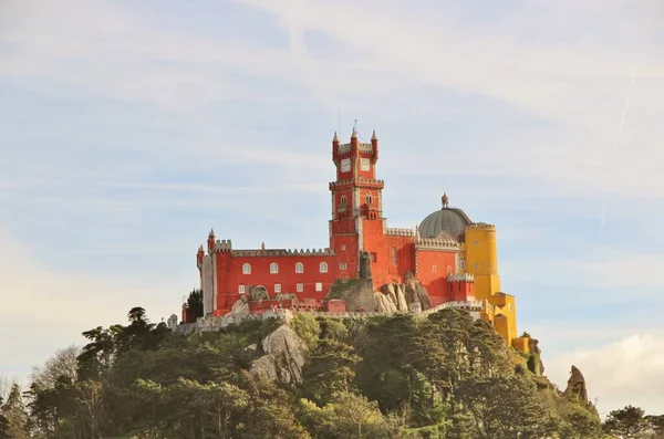 Sintra, Portekiz 'deki saray. Ünlü simge.