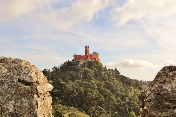 Sintra, Portekiz 'deki saray. Ünlü simge.