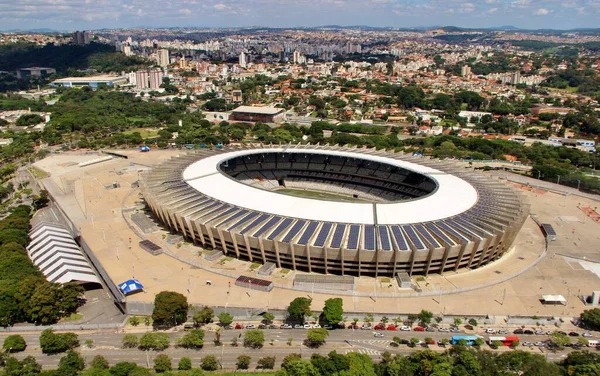Widok Lotu Ptaka Stadion Mineirao Brazylia — Zdjęcie stockowe