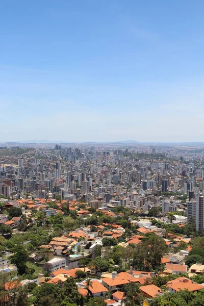 Vista Aérea Urbana Cidade Belo Horizonte Brasil — Fotografia de Stock