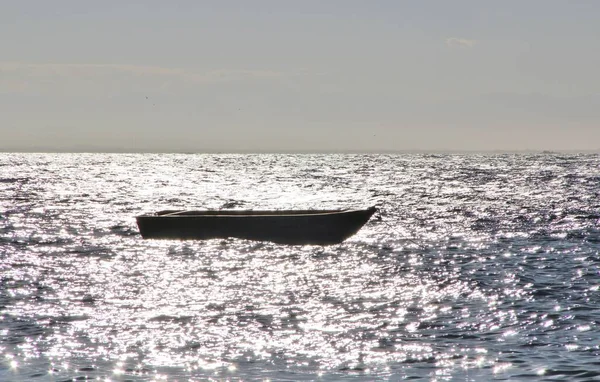 Bateau Sur Mer Vue Panoramique — Photo