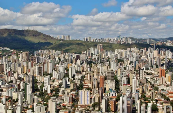 Krásný Letecký Výhled Město Belo Horizonte Brazílie — Stock fotografie