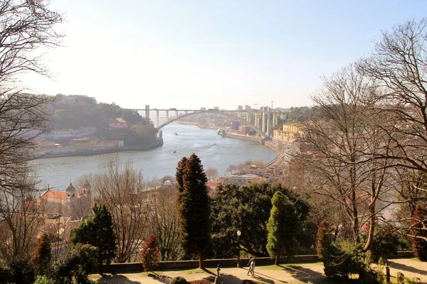 Mimari manzara, binalar ve caddeler liman kenti, Porto, Portekiz