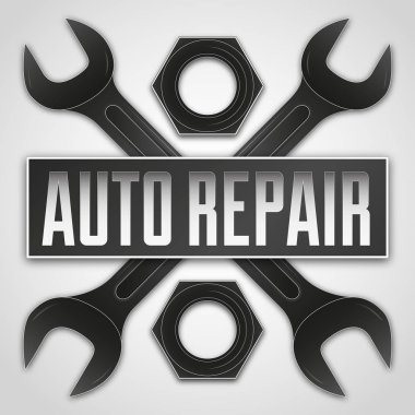 Otomatik repairr İstasyonu logo diiferent projeler arabalar, araba İstasyonu ve onarmak için.