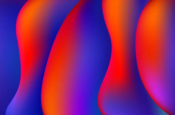 Rote Und Blaue Flüssige Farbe Hintergrunddesign Flüssiges Gefälle Formt Die — Stockvektor