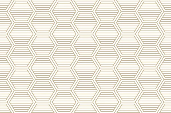 Diamond pattern line Modern stylish texture with rhombuses, squares . Seamless vector. Repeating geometric tiles. Gold and white texture. — Stock Vector