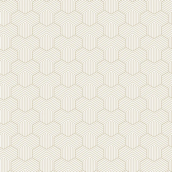 Abstracte geometrische patronen, ruiten. Een naadloze vector achtergrond. Wit en goud textuur. — Stockvector