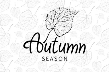 sonbahar yaprakları sezon siyah vektör dikişsiz yaprak desen