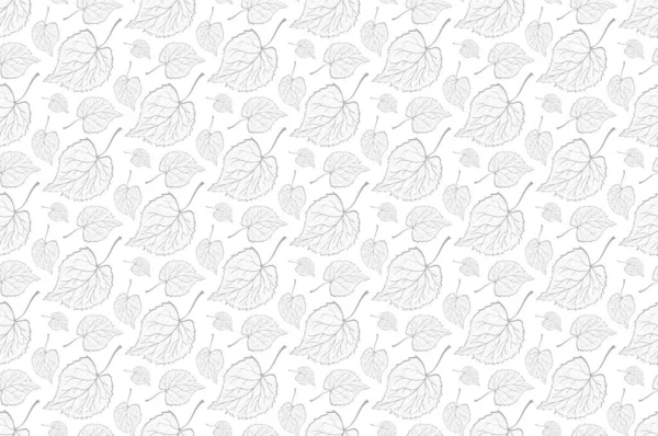 Patrón decorativo de hojas sin costura ornamental. Plantilla para tela de diseño, fondos, papel de embalaje, paquete, cubiertas — Vector de stock