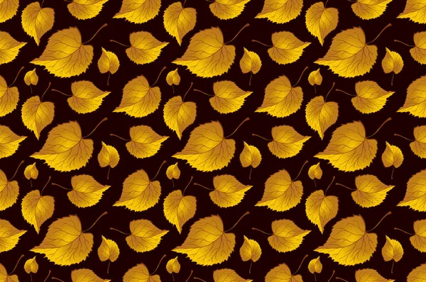 Feuilles d'automne rouge et orange Jaune. Fond feuille de motif d'automne sans couture. Des feuilles de fougère. Modèle pour le tissu. Tirage de fougère. Tendance automne modèle. Modèle de chemise en tissu. vecteur, eps 10 — Image vectorielle