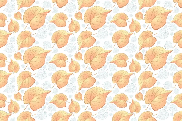 Chute des feuilles. Les feuilles d'automne sont dessinées à la craie sur le tableau noir. Motif sans couture pour textile, fonds d'écran, emballage cadeau et album. Illustration vectorielle. eps 10 — Image vectorielle