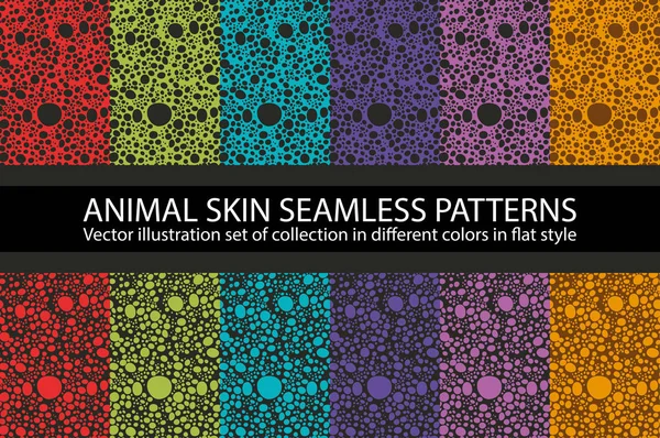 Barevné kruhy zvířecí kůže bezešvé znázornění vektorové textury EPS 10 ilustrace opakující se pozadí Leopard — Stockový vektor