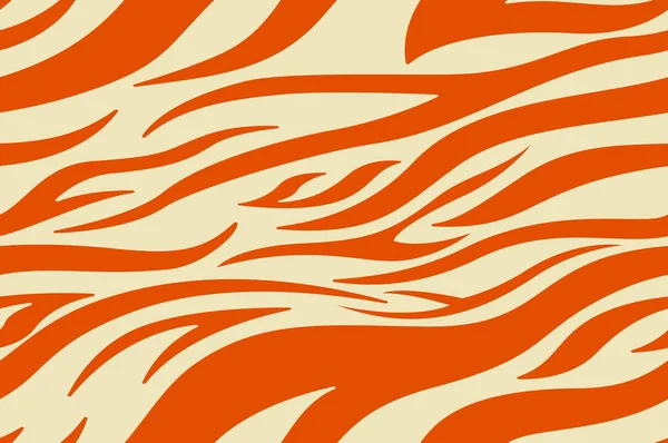 Impressão laranja Zebra. Listras, pele animal, listras de tigre, padrão abstrato, fundo de linha. Vetor preto e branco monocromático costura textura. eps 10 ilustração — Fotografia de Stock